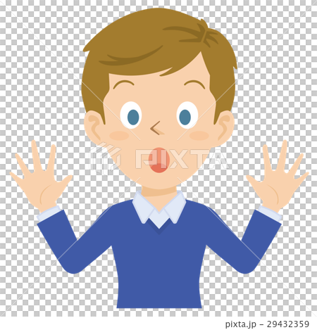 Foreign male upper body illustration 29432359