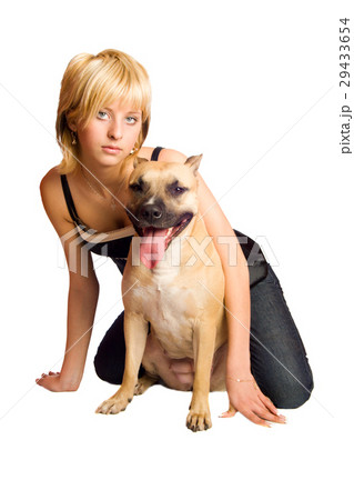 Woman and dog Woman and dog 29433654