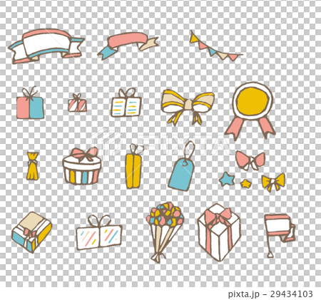 Set of icons [Line drawing / series] 29434103