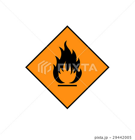 Flammable sign icon 29442005