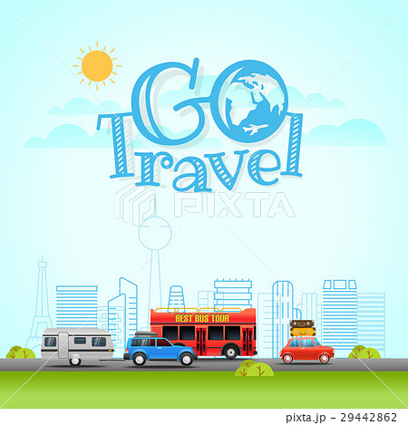 Modern Cityscape with different vehicle 29442862