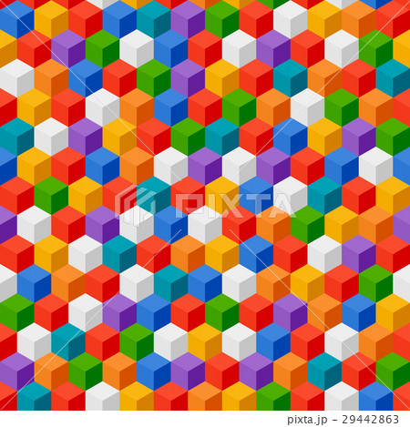 Abstract background of color cubes Abstract background of color cubes 29442863
