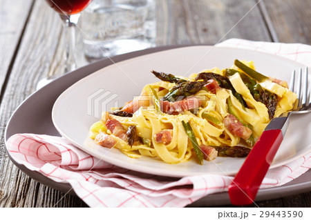 Bruschetta with spring vegetables. 29443590