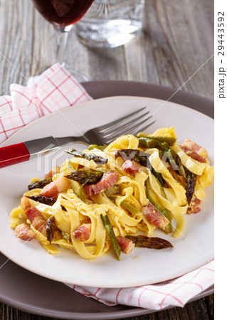 Italian food. Pasta Carbonara. 29443592