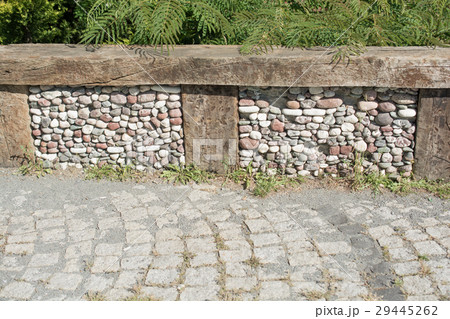 texture background of cobblestone paved street 29445262