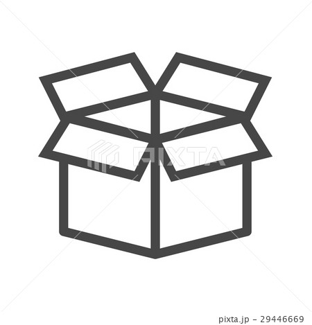 Box Thin Line Vector Iconのイラスト素材