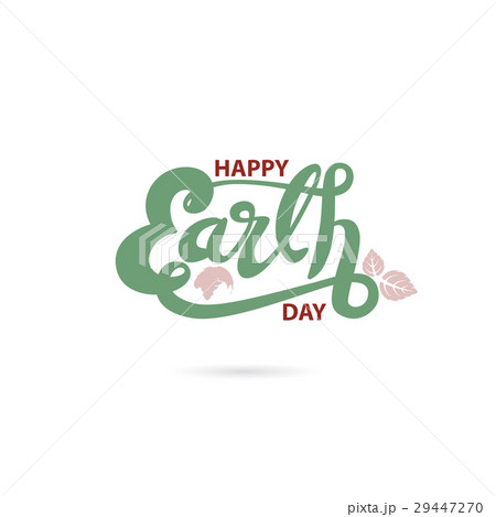 Green Happy Earth Day Typographical Design Green Happy Earth Day Typographical Design 29447270