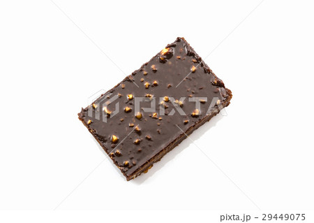 Brownie cake on white background 29449075