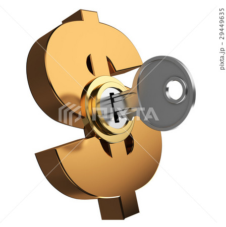key locked dollar symbol 29449635