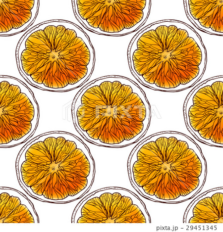 Seamless pattern with sketched orange slices Seamless pattern with sketched orange slices 29451345
