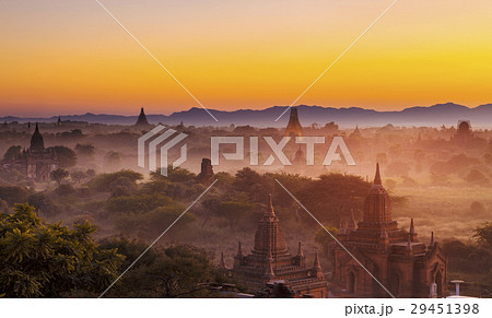 Bagan temple during golden hour 29451398