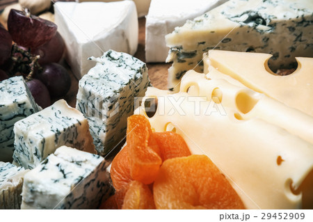 Assorted fresh cheese, fruits and nuts Assorted fresh cheese, fruits and nuts 29452909