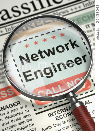Network Engineer Wanted. 3D. Network Engineer Wanted. 3D. 29453043