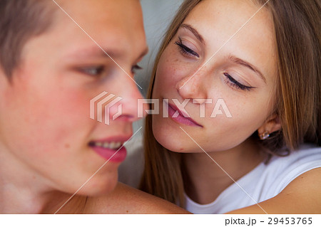 Lifestyle. Beautiful couple in bed 29453765