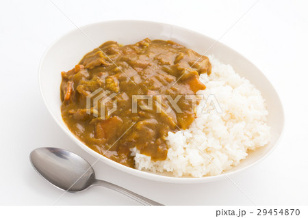 カレーライス 白バック 29454870