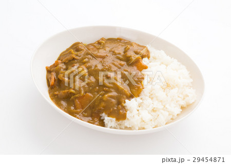 カレーライス 白バック 29454871