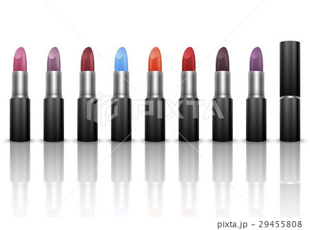 Set of lipsticks in realistic style 29455808