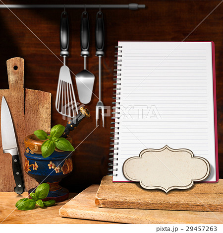 Empty Notebook in the Kitchen 29457263