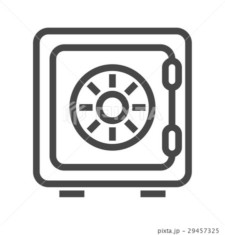 Safe Thin Line Vector Icon 29457325