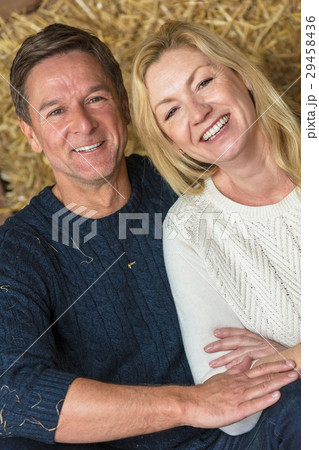 Happy Middle Aged Man and Woman Couple Happy Middle Aged Man and Woman Couple 29458436