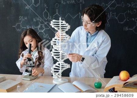 Active children studying bioengineering at school 29458609