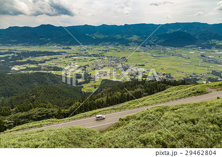 Aso village and agriculture field in Kumamoto Aso village and agriculture field in Kumamoto 29462804