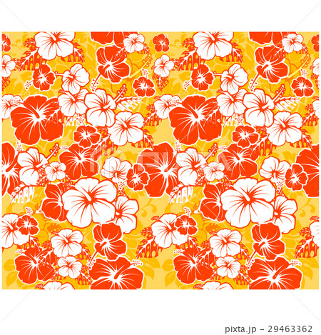 Floral seamless Hawaiian background with hibiscus  29463362