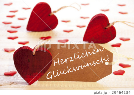 Label, Glueckwunsch Means Congratulations 29464184