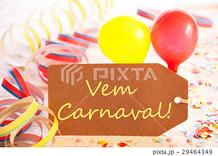 Party Label, Vem Carneval Means Happy Carnival 29464349