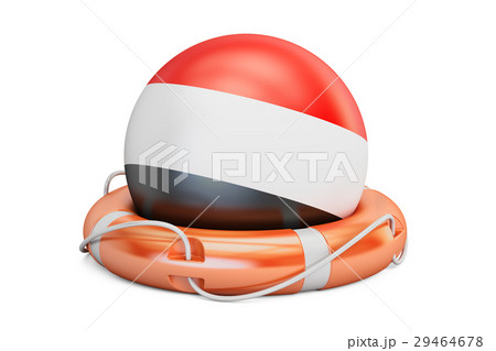 Lifebelt with Yemen flag, safe, help and protect 29464678