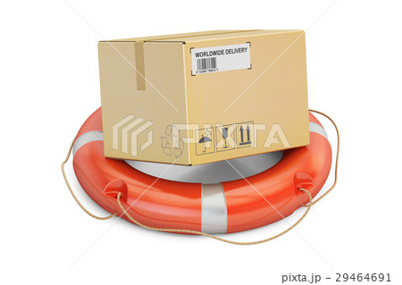 Safety delivery Lifebuoy with cardboard box 29464691