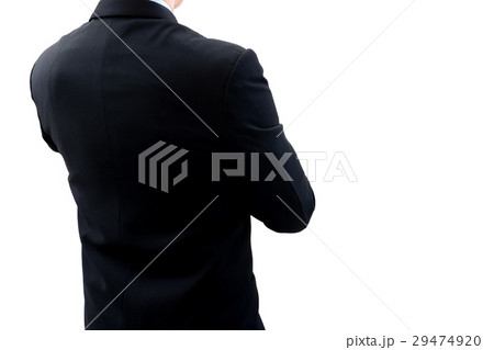 Businessman standing and cross one's arm 29474920