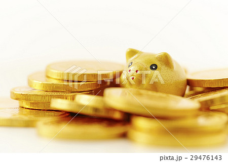 豚の置物と硬貨 豚の置物と硬貨 29476143