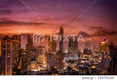 abstract twilight time and cirtscape of dowtown abstract twilight time and cirtscape of dowtown 29478160