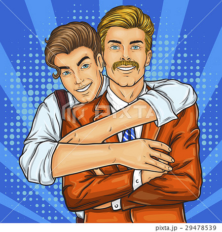 Portrait of happy gay couple 29478539