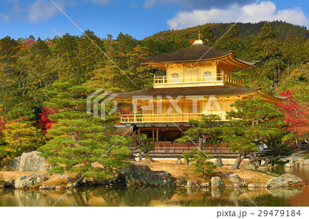 fall season of Kinkaku-ji Zen Buddhist temple 29479184