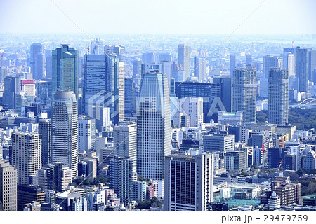 東京　都市風景　ビル群と住宅街 29479769