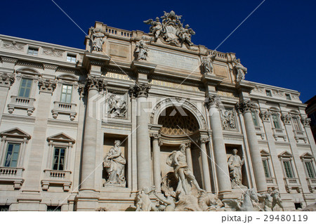 famous Trevi Fountain in Rome, Italy. 29480119