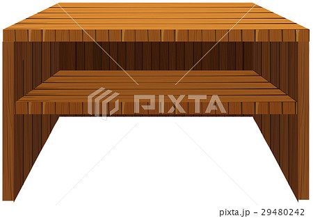 Wooden shelf on white background Wooden shelf on white background 29480242