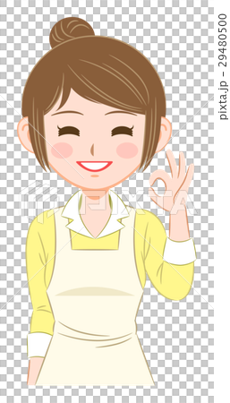 エプロンの女性 エプロンの女性 29480500
