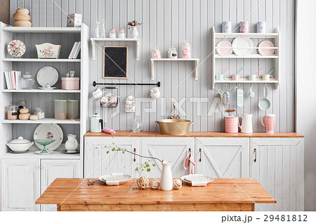 beautiful house, interior, view of the kitchen. beautiful house, interior, view of the kitchen. 29481812