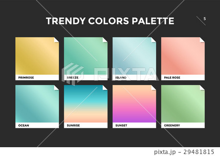 Set of colorful trendy gradient template 29481815