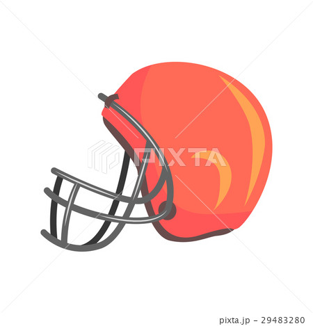 Protective Players Helmet With Face Mask, Part Of 29483280