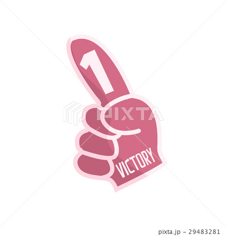 Purple Foam Hand With Index Finger, Fan Glove 29483281
