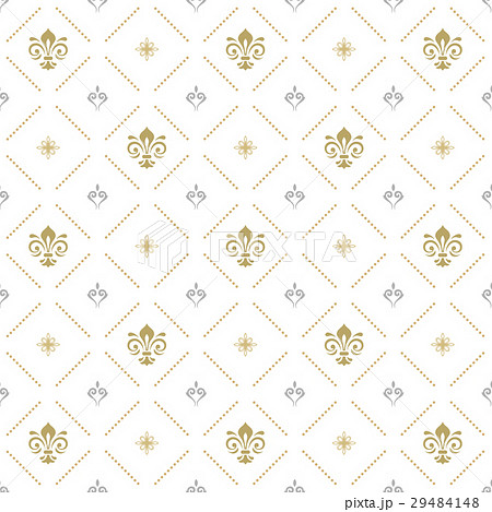 Seamless Vector Pattern With Royal Lily Seamless Vector Pattern With Royal Lily 29484148