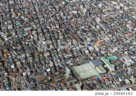 東京都世田谷区奥沢1丁目付近を空撮 29484163