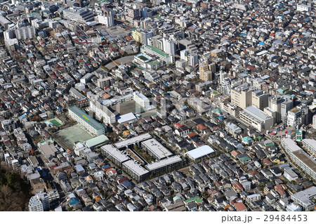 東京都目黒区下目黒付近を空撮 東京都目黒区下目黒付近を空撮 29484453