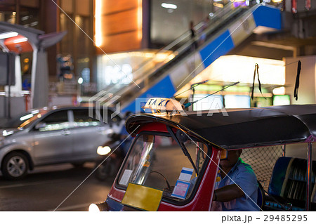 Letter taxi on Tuk-Tuk taxi on the street  29485295