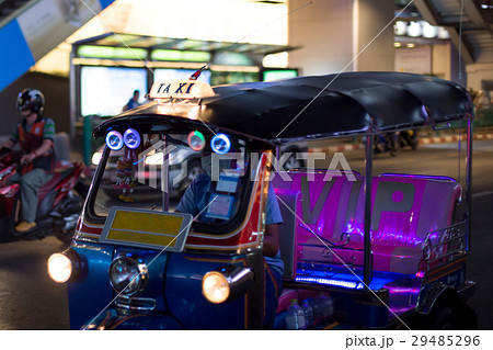 Letter taxi on Tuk-Tuk taxi on the street Letter taxi on Tuk-Tuk taxi on the street 29485296