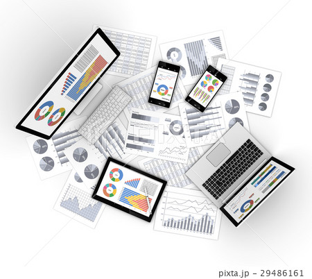 情報機器とビジネス資料 29486161